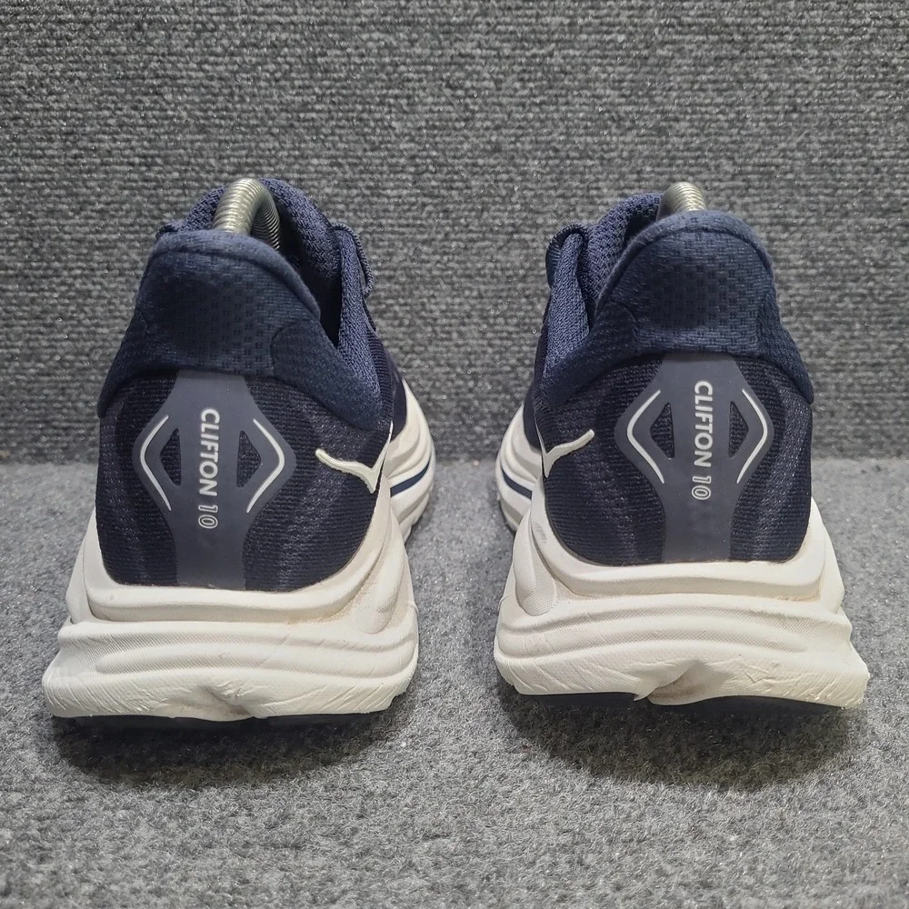 Hoka Clifton 10 Men's 8D Shoe Runnning Sneaker Navy White 1162030NWT